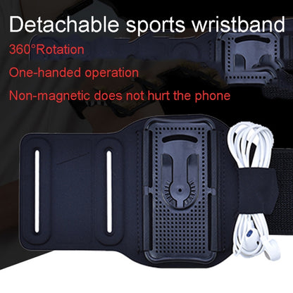 Four Jaws Rotating Removable Arm And Wrist Strap For 4.5-7 Inch Phones(Black) - Other by PMC Jewellery | Online Shopping South Africa | PMC Jewellery | Buy Now Pay Later Mobicred