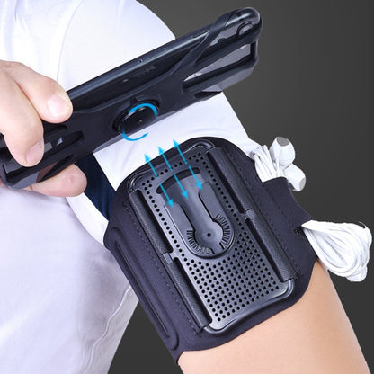 Four Jaws Rotating Removable Arm And Wrist Strap For 4.5-7 Inch Phones(Black) - Other by PMC Jewellery | Online Shopping South Africa | PMC Jewellery | Buy Now Pay Later Mobicred