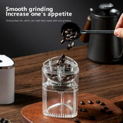 Coffee Electric Grinder Magnetic Snap-on Stainless Steel Blades Kitchen Gadgets(Black)