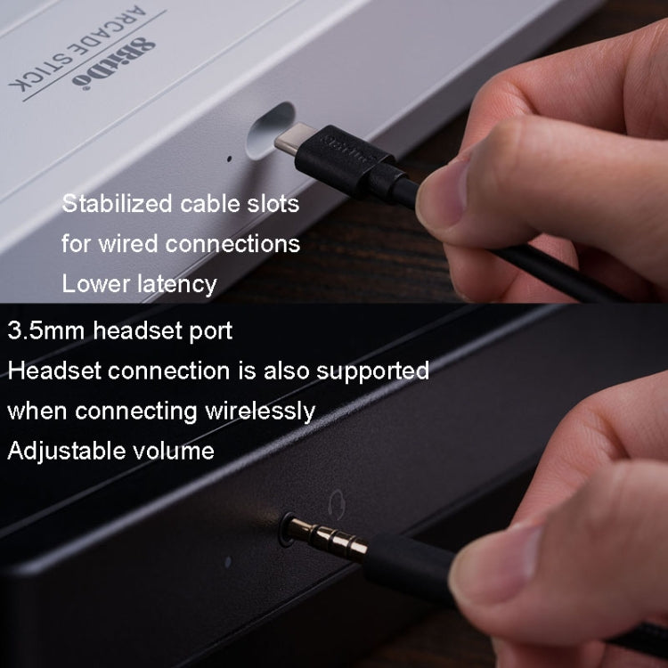 8Bitdo Wireless 2.4G Arcade Stick For Xbox Series X / S / Xbox One / Windows 10(Black) - Gamepad by 8BitDo | Online Shopping South Africa | PMC Jewellery | Buy Now Pay Later Mobicred