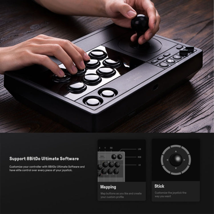 8Bitdo Wireless 2.4G Arcade Stick For Xbox Series X / S / Xbox One / Windows 10(Black) - Gamepad by 8BitDo | Online Shopping South Africa | PMC TechLife | Buy Now Pay Later Mobicred