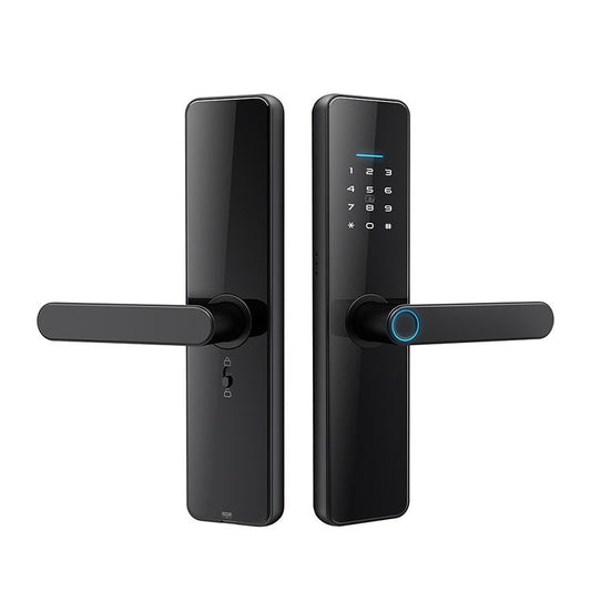 C91 Tuya Smart WiFi Password Fingerprint Electronic Door Lock(Black) - free shipping - PMC Jewellery - Order now!