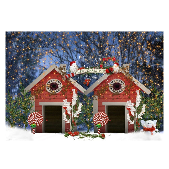 2.1 X 1.5m Holiday Party Photography Backdrop Christmas Decoration Hanging Cloth, Style: SD-775