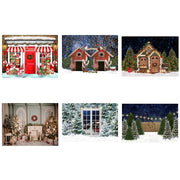 2.1 X 1.5m Holiday Party Photography Backdrop Christmas Decoration Hanging Cloth, Style: SD-716