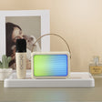 Portable RGB Lighting Effect Bluetooth Speaker Home Mini Karaoke Audio, Style: Single Microphone+Speaker(Beige) - Microphone by PMC TechLife | Online Shopping South Africa | PMC TechLife | Buy Now Pay Later Mobicred