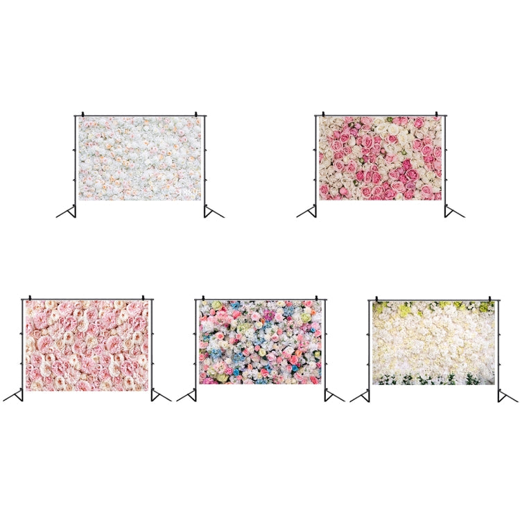 2.1 X 1.5m Festive Photography Backdrop 3D Wedding Flower Wall Hanging Cloth, Style: C-1889
