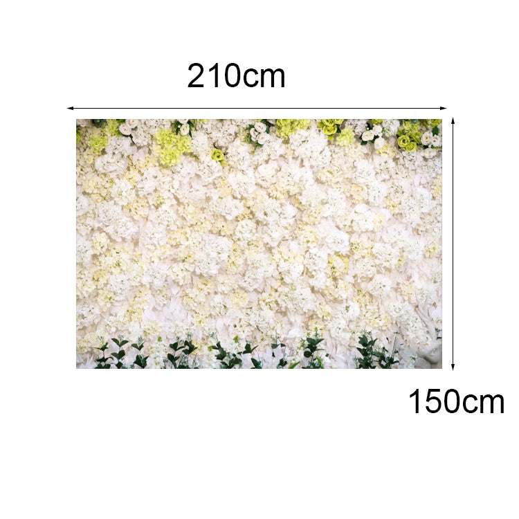 2.1 X 1.5m Festive Photography Backdrop 3D Wedding Flower Wall Hanging Cloth, Style: C-1888