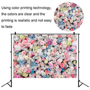 2.1 X 1.5m Festive Photography Backdrop 3D Wedding Flower Wall Hanging Cloth, Style: C-1888