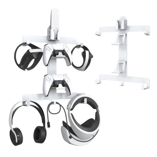 JYS JYS-P5158 For PS5 VR2 Wall Storage Bracket Helmet/Headset/Handle/Remote Control Wall Storage Storage Shelf(White) - free shipping - PMC Jewellery - Order now!