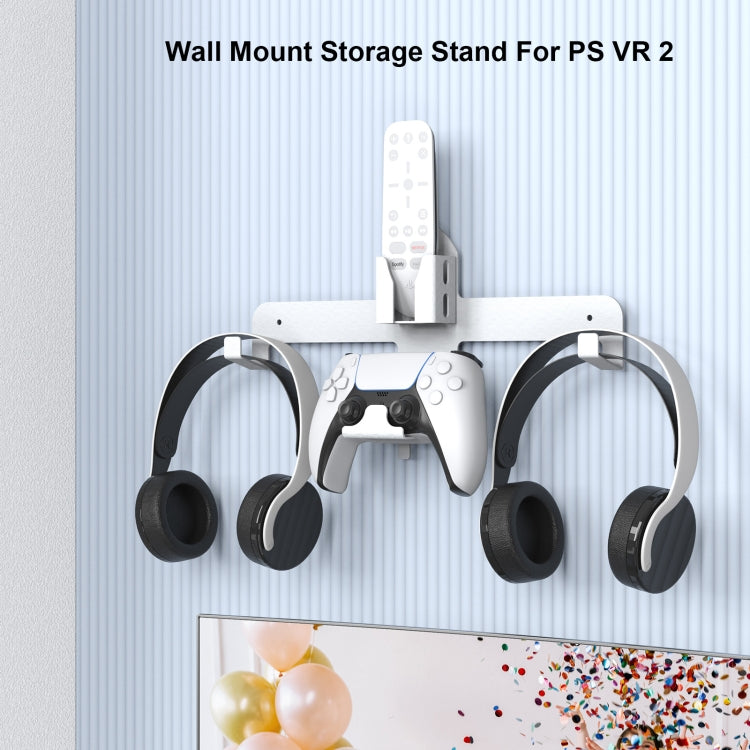 JYS JYS-P5158 For PS5 VR2 Wall Storage Bracket Helmet/Headset/Handle/Remote Control Wall Storage Storage Shelf(White) - free shipping - PMC Jewellery - Order now!