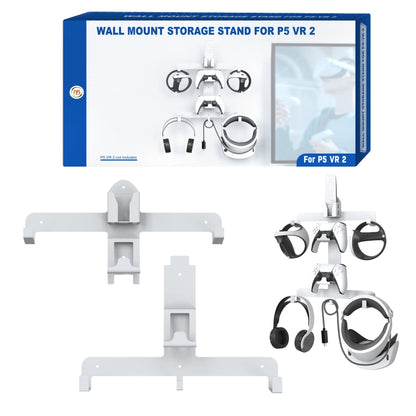 JYS JYS-P5158 For PS5 VR2 Wall Storage Bracket Helmet/Headset/Handle/Remote Control Wall Storage Storage Shelf(White) - free shipping - PMC Jewellery - Order now!