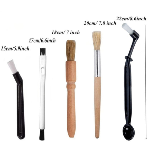 4-in-1 E Type Coffee Machine Cleaning Set Coffee Grinder Brush