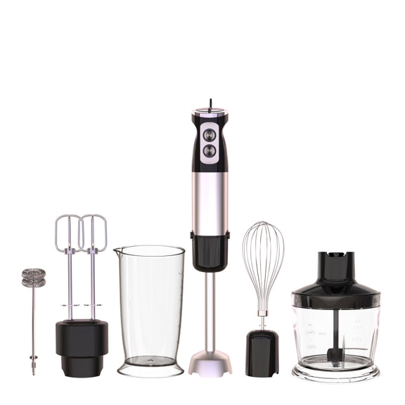 6-in-1 600W Multifunctional  Electric Blender Stainless Steel Food Cooking Stick UK Plug
