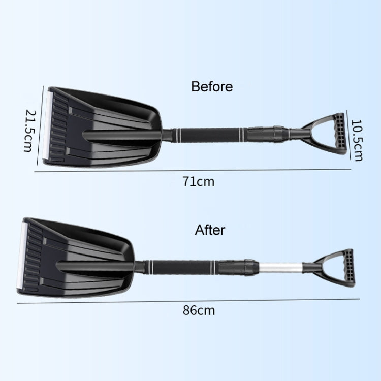 Vehicle-mounted Winter Enlarged Detachable Snow Shovel(Black) - Ice Scraper by PMC TechLife | Online Shopping South Africa | PMC TechLife | Buy Now Pay Later Mobicred