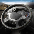 50cm Leather Truck Steering Wheel Cover(Black Line) - Steering Wheel Accessories by PMC TechLife | Online Shopping South Africa | PMC TechLife | Buy Now Pay Later Mobicred
