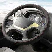 50cm Leather Truck Steering Wheel Cover(Black Line)