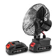 HILDA Portable Powerful Fan Outdoor Hair Dryer, With EU Plug Adaptor, Style: 6 inch With 2 Battery (3000mAh) - free shipping - PMC TechLife - Order now!