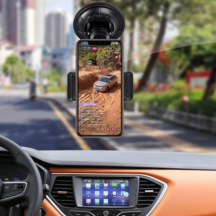 Car Suction Cup Mobile Phone Navigation Live Broadcast Shooting Bracket, Specification: With Bluetooth - Car Holders by PMC TechLife | Online Shopping South Africa | PMC TechLife | Buy Now Pay Later Mobicred