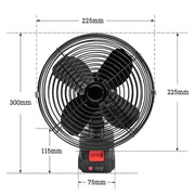 HILDA Portable Powerful Fan Outdoor Hair Dryer, With US Plug Adaptor, Style: 8 inch With 2 Battery(1500mAh)