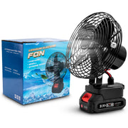 HILDA Portable Powerful Fan Outdoor Hair Dryer, With US Plug Adaptor, Style: 6 inch With 1 Battery(3000mAh)