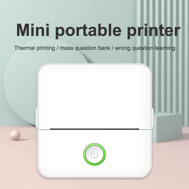 X6 200DPI Student Homework Printer Bluetooth Inkless Pocket Printer White Sticker x5