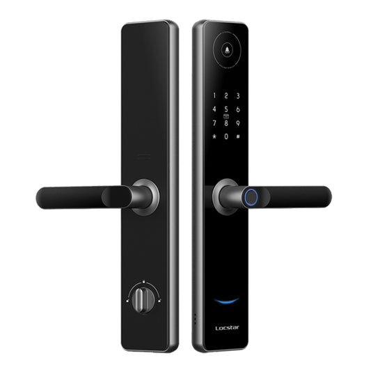 A60 Smart Fingerprint Password Door Lock With Doorbell, Spec: Tuya APP Version Gray - Door Lock by PMC Jewellery | Online Shopping South Africa | PMC Jewellery | Buy Now Pay Later Mobicred