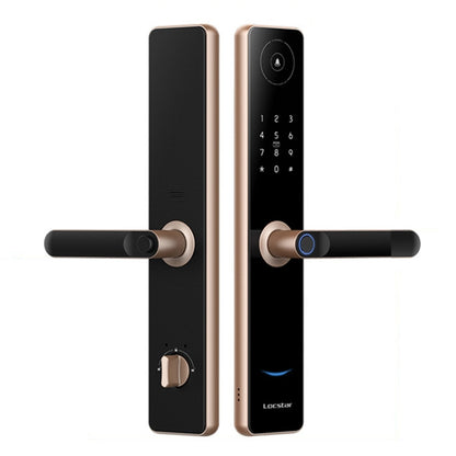 A60 Smart Fingerprint Password Door Lock With Doorbell, Spec: Tuya APP Version Gold - Door Lock by PMC Jewellery | Online Shopping South Africa | PMC Jewellery | Buy Now Pay Later Mobicred