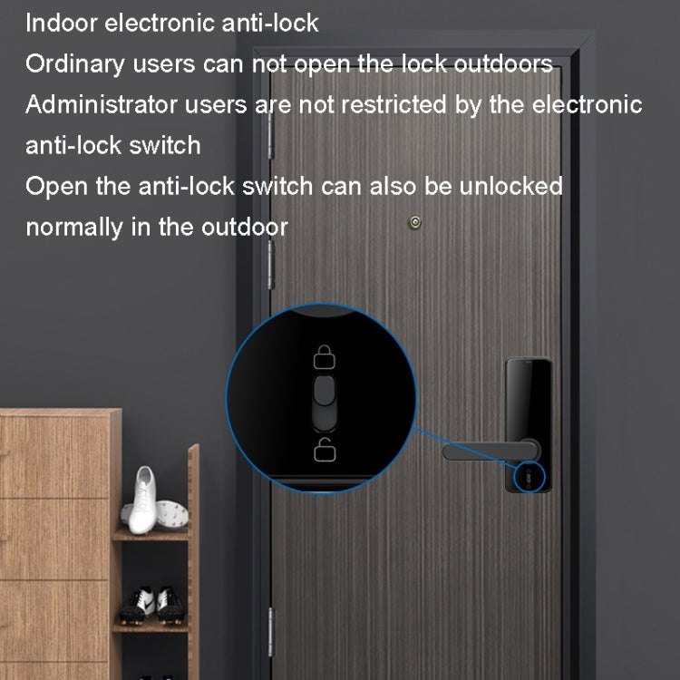 C89 Smart Fingerprint Password Lock Home Indoor Door TUYA System Lock(Silver) - Door Lock by PMC Jewellery | Online Shopping South Africa | PMC Jewellery | Buy Now Pay Later Mobicred