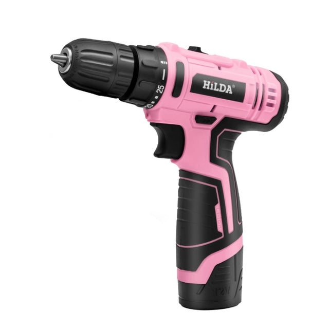 HILDA 12V Cordless Impact Drill Electrical Screwdriver, Plug: UK Plug