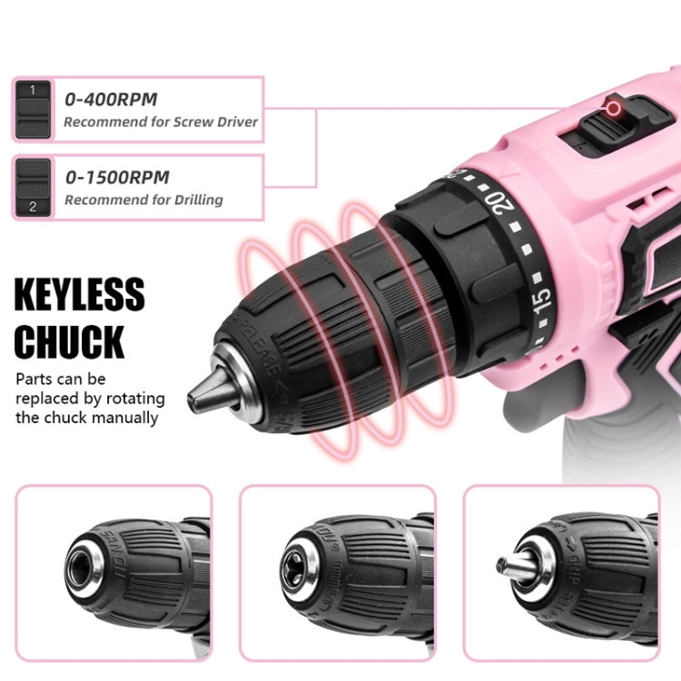 HILDA 12V Cordless Impact Drill Electrical Screwdriver, Plug: US Plug