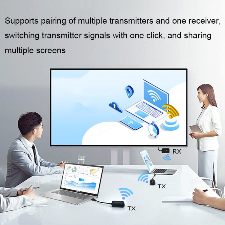 PWAY DT248W-H 30m Wireless HD Screen Projector Office Conference Screen Sharing Device(HDMI Interface) - free shipping - PMC Jewellery - Order now!