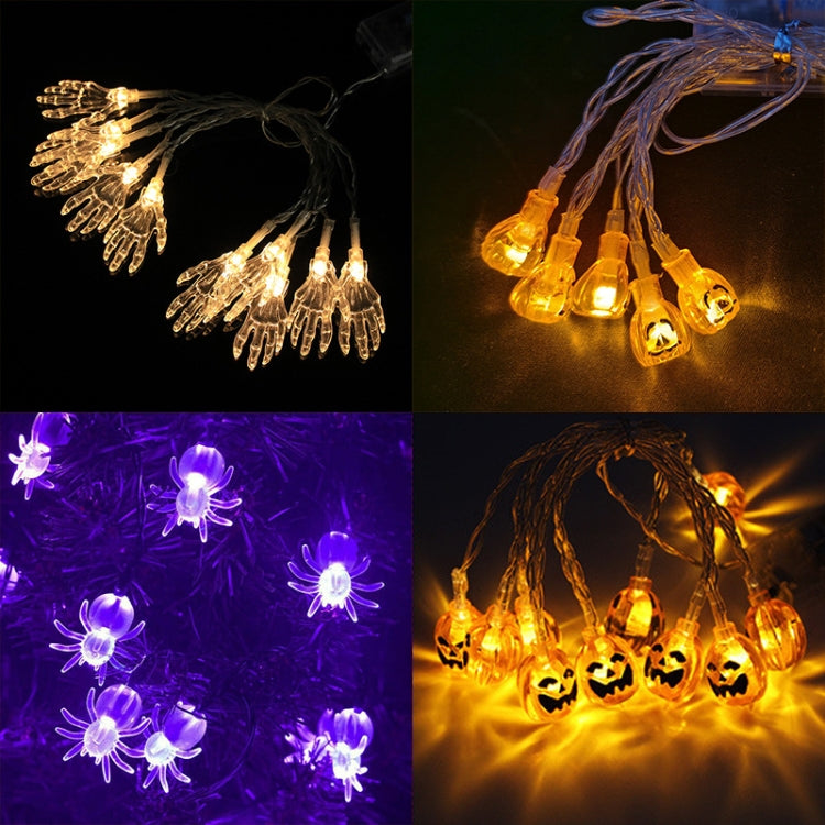 Colorful 3m 20LEDs Halloween LED Cartoon Atmosphere Decorative Light String(Purple Spider)