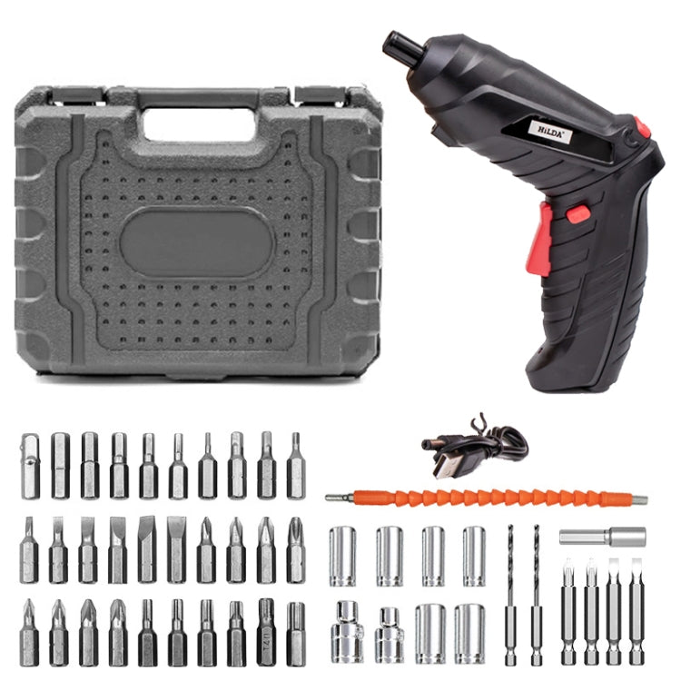 HILDA 47pcs /Set Multi-Function Li-Ion Screwdriver Mini Screwdriver(White) - Screws by HILDA | Online Shopping South Africa | PMc TechLife | Buy Now Pay Later Mobicred