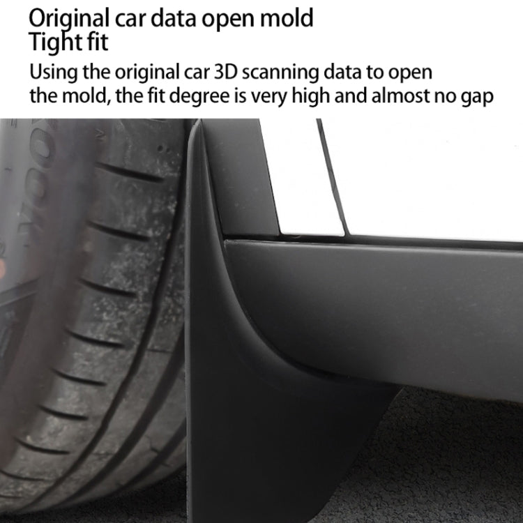 For Tesla Model Y 4pcs /Set Splash Guards Matte Fender No Drilling Required Upgraded PP Material - free shipping - PMC Jewellery - Order now!