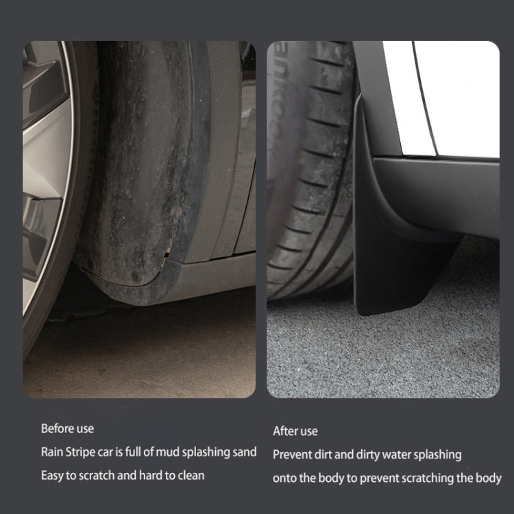 For Tesla Model Y 4pcs /Set Splash Guards Matte Fender No Drilling Required Upgraded PP Material - free shipping - PMC Jewellery - Order now!