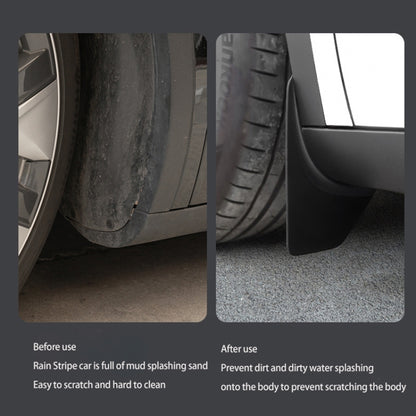 For Tesla Model Y 4pcs /Set Splash Guards Matte Fender No Drilling Required Upgraded PP Material - free shipping - PMC Jewellery - Order now!
