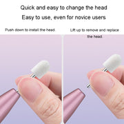 Electrical Nail Polisher Multifunctional Nail Polish Remover Pen Nail Sharpener(Rose Gold)