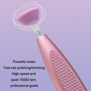 Electrical Nail Polisher Multifunctional Nail Polish Remover Pen Nail Sharpener(Rose Gold)