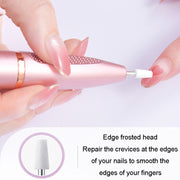 Electrical Nail Polisher Multifunctional Nail Polish Remover Pen Nail Sharpener(Rose Gold)