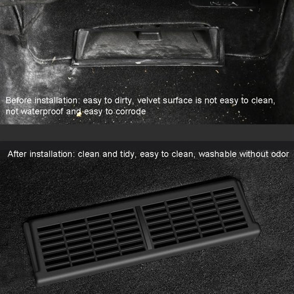 For Tesla Model Y 1pair Car Under-seat Vent Protection Cover Decoration Accessories