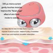 Mini Micro-Current Beauty Instrument Facial Lift Rejuvenating Device Massage Slimming Machine, Style: Acrylic Package(White)