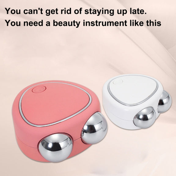 Mini Micro-Current Beauty Instrument Facial Lift Rejuvenating Device Massage Slimming Machine, Style: Acrylic Package(White)