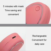 Mini Micro-Current Beauty Instrument Facial Lift Rejuvenating Device Massage Slimming Machine, Style: Acrylic Package(White)