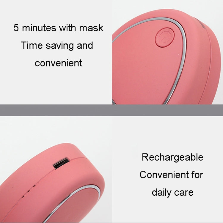 Mini Micro-Current Beauty Instrument Facial Lift Rejuvenating Device Massage Slimming Machine, Style: Acrylic Package(White)
