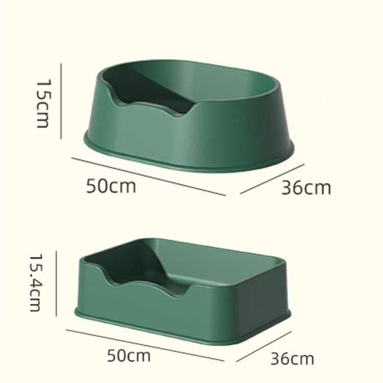 Open Litter Pan Large Capacity Plastic Pet Kennel, Model: Square Orange - Beds by PMC TechLife | Online Shopping South Africa | PMC TechLife | Buy Now Pay Later Mobicred
