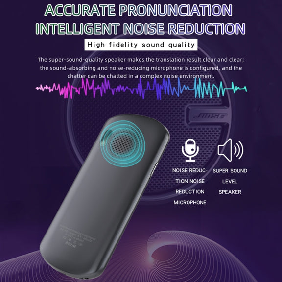 2.88-inch HD Screen WiFi Translator 139 Languages Voice Translator Photo Recording Translator Pen(Dark Gray)