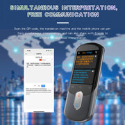 2.88-inch HD Screen WiFi Translator 139 Languages Voice Translator Photo Recording Translator Pen(Dark Gray)