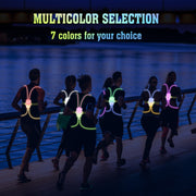 LED Running Lights Outdoor Sports Walking Riding Warning Lighting Vest Night Running Night Fishing Lights(White)