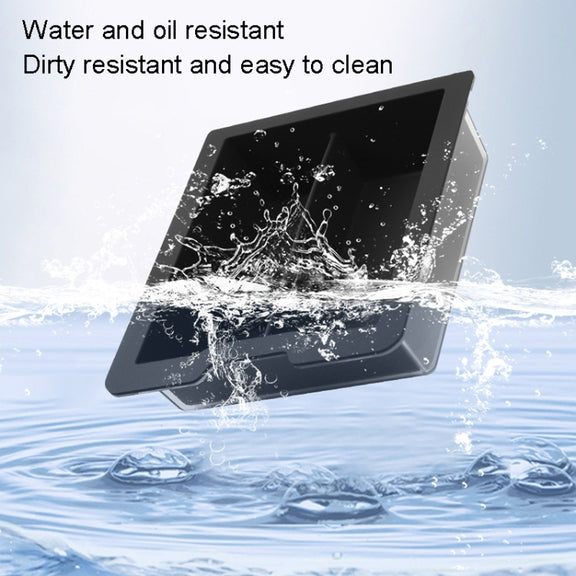 For Tesla Model 3 / Y Silicone Double Layer Storage Small Ice Box, Style: Rear Center No Separation (Black)
