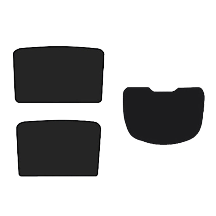 3pcs /Set For Tesla Model Y Ice Crystal Sunshade Car Roof Front And Rear Sunroof Shade(Black) - Window Foils & Solar Protection by PMC TechLife | Online Shopping South Africa | PMC TechLife | Buy Now Pay Later Mobicred